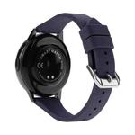 22mm T-shaped Buckle Silicone Watch Band(Midnight Blue)