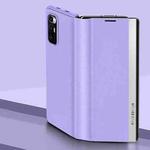 For Xiaomi Mi Mix Fold Matte First Layer Cowhide Folding Leather Case(Purple)