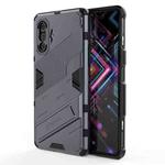 For Xiaomi Redmi K40 Gaming Punk Armor 2 in 1 PC + TPU Shockproof Case with Invisible Holder(Grey)