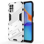 For Honor Play 5T Punk Armor 2 in 1 PC + TPU Shockproof Case with Invisible Holder(White)