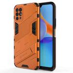 For Honor Play 5T Punk Armor 2 in 1 PC + TPU Shockproof Case with Invisible Holder(Orange)