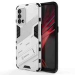For OPPO K9 Punk Armor 2 in 1 PC + TPU Shockproof Case with Invisible Holder(White)