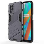 For OPPO Realme V13 5G Punk Armor 2 in 1 PC + TPU Shockproof Case with Invisible Holder(Grey)