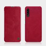 For Galaxy A90 5G NILLKIN QIN Series Crazy Horse Texture Horizontal Flip Leather Case, with Card Slot(Red)