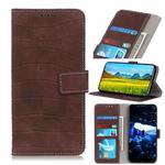 For Wiko Y62 Magnetic Crocodile Texture Horizontal Flip Leather Case with Holder & Card Slots & Wallet(Brown)