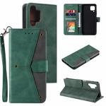 For Samsung Galaxy A32 5G Stitching Calf Texture Horizontal Flip Leather Case with Holder & Card Slots & Wallet(Green)