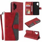 For Samsung Galaxy A32 5G Stitching Calf Texture Horizontal Flip Leather Case with Holder & Card Slots & Wallet(Red)