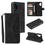 For Samsung Galaxy A32 5G Stitching Calf Texture Horizontal Flip Leather Case with Holder & Card Slots & Wallet(Black)