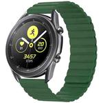 22mm For Samsung Smart Watch Universal Silicone Magnetic Watch Band(Green)