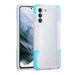 For Samsung Galaxy S21 5G TPU + PC + Acrylic 3 in 1 Shockproof Protective Case(Sky Blue)