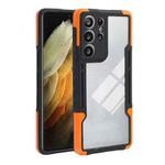 For Samsung Galaxy S21 Ultra 5G TPU + PC + Acrylic 3 in 1 Shockproof Protective Case(Orange)