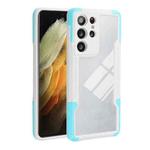 For Samsung Galaxy S21 Ultra 5G TPU + PC + Acrylic 3 in 1 Shockproof Protective Case(Sky Blue)
