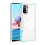 For Xiaomi Redmi Note 10 TPU + PC + Acrylic 3 in 1 Shockproof Protective Case(Sky Blue)