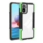 For Xiaomi Redmi Note 10 TPU + PC + Acrylic 3 in 1 Shockproof Protective Case(Green)