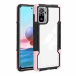For Xiaomi Redmi Note 10 TPU + PC + Acrylic 3 in 1 Shockproof Protective Case(Pink)