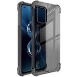 For Asus Zenfone 8 IMAK All-inclusive Shockproof Airbag TPU Case with Screen Protector(Transparent Black)
