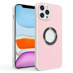 For iPhone 11 PU+PC+TPU Mobile Phone Protective Case (Pink)