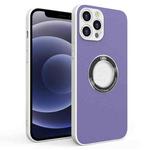 For iPhone 12 mini PU+PC+TPU Mobile Phone Protective Case (Purple)