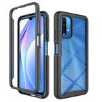 For Xiaomi Poco M3 / Redmi 9T Starry Sky Solid Color Series Shockproof PC + TPU Protective Case(Black)