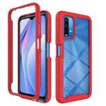 For Xiaomi Poco M3 / Redmi 9T Starry Sky Solid Color Series Shockproof PC + TPU Protective Case(Red)