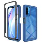 For Xiaomi Poco M3 / Redmi 9T Starry Sky Solid Color Series Shockproof PC + TPU Protective Case(Royal Blue)