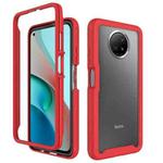 For Xiaomi Redmi Note 9T Starry Sky Solid Color Series Shockproof PC + TPU Protective Case(Red)