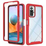 For Xiaomi Redmi Note 10 Pro Starry Sky Solid Color Series Shockproof PC + TPU Protective Case(Red)