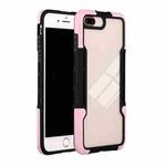TPU + PC + Acrylic 3 in 1 Shockproof Protective Case For iPhone 8 Plus / 7 Plus(Pink)