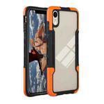 For iPhone XR TPU + PC + Acrylic 3 in 1 Shockproof Protective Case(Orange)