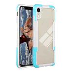 For iPhone XR TPU + PC + Acrylic 3 in 1 Shockproof Protective Case(Sky Blue)