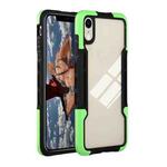 For iPhone XR TPU + PC + Acrylic 3 in 1 Shockproof Protective Case(Green)