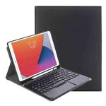 YA11B-A 2021 Detachable Lambskin Texture Round Keycap Bluetooth Keyboard Leather Tablet Case with Touch Control & Pen Slot & Stand For iPad Pro 11 (2021)(Black)