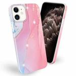 Frosted Watercolor Marble TPU Protective Case For iPhone 11 Pro Max(Pink)