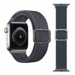 Buckle Braided Elastic Strap Watch Band For Apple Watch Series 7 45mm / 6 & SE & 5 & 4 44mm / 3 & 2 & 1 42mm(Grey)