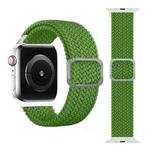 Buckle Braided Elastic Strap Watch Band For Apple Watch Series 8&7 41mm / SE 2&6&SE&5&4 40mm / 3&2&1 38mm(Bright Green)