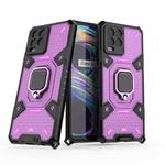 For OPPO Realme 8 Space PC+TPU Ring Holder Protective Case(Purple)