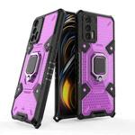 For OPPO Realme GT 5G Space PC+TPU Ring Holder Protective Case(Purple)