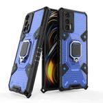 For OPPO Realme GT 5G Space PC+TPU Ring Holder Protective Case(Blue)