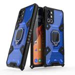For OnePlus 9R Space PC+TPU Ring Holder Protective Case(Blue)