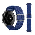 For Huawei Watch 3 / 3 Pro Adjustable Nylon Braided Elasticity Watch Band(Blue)