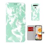 For LG K41S / K51S Cloud Fog Pattern Horizontal Flip Leather Case with Holder & Card Slot & Wallet(Mint Green)