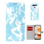 For LG K41S / K51S Cloud Fog Pattern Horizontal Flip Leather Case with Holder & Card Slot & Wallet(Sky Blue)