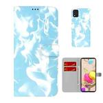 For LG K42 Cloud Fog Pattern Horizontal Flip Leather Case with Holder & Card Slot & Wallet(Sky Blue)