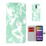 For LG Stylo 5 Cloud Fog Pattern Horizontal Flip Leather Case with Holder & Card Slot & Wallet(Mint Green)