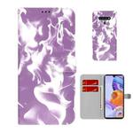 For LG Stylo 6 / K71 Cloud Fog Pattern Horizontal Flip Leather Case with Holder & Card Slot & Wallet(Purple)