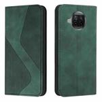 For Xiaomi Mi 10T Lite 5G Skin Feel Magnetic S-type Solid Color Horizontal Flip Leather Case with Holder & Card Slot & Wallet(Green)