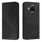For Xiaomi Mi 10T Lite 5G Skin Feel Magnetic S-type Solid Color Horizontal Flip Leather Case with Holder & Card Slot & Wallet(Black)