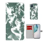 For OnePlus Nord N10 5G Cloud Fog Pattern Horizontal Flip Leather Case with Holder & Card Slot & Wallet(Dark Green)