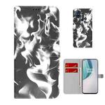 For OnePlus Nord N10 5G Cloud Fog Pattern Horizontal Flip Leather Case with Holder & Card Slot & Wallet(Black)