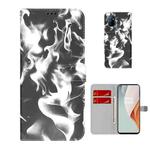 For OnePlus Nord N100 Cloud Fog Pattern Horizontal Flip Leather Case with Holder & Card Slot & Wallet(Black)